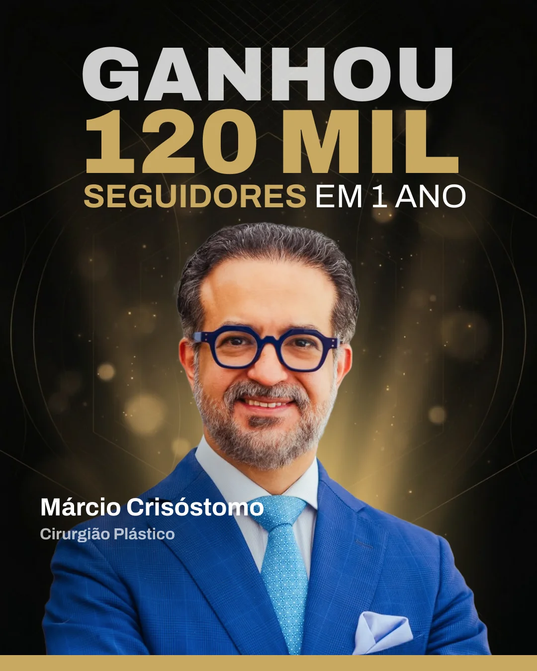 Márcio Crisóstomo — Cirurgião Plástico — 120 mil seguidores em 1 ano